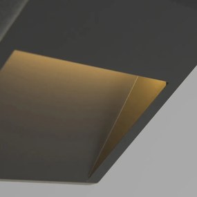 Set van 2 moderne wandlampen donkergrijs incl. LED - Gem 2