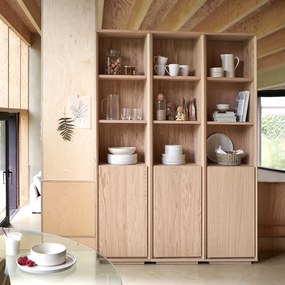 Boekenkast in eiken fineer Norrem