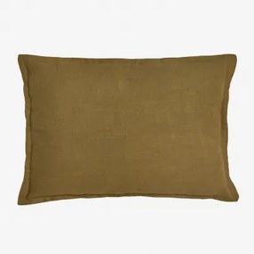 Rechthoekig Kussen 35x50 Cm In Katoen Elezar Donkere Mosterd - Sklum