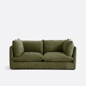 Bank 3-zit, getexureerd dik fluweel, Malo