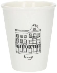 Gevel mok, Brugge, porselein, 200 ml