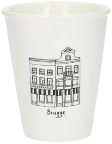 Gevel mok, Brugge, porselein, 200 ml