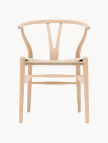 Houten Wishbone Chair CH24 met gevlochten zitvlak