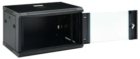 vidaXL Netwerkkast voor aan de muur 6U 19" IP20 600x450x375 mm