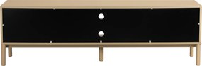 Mat Beige Tv-meubel Met Ribbels - 180x40x55cm.