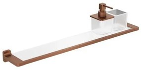 Crosswater Rotar Planchet - 60cm - zeepdispenser - beker - geborsteld brons RT001BZ