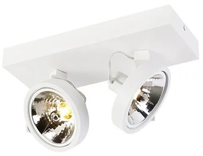 Design Spot / Opbouwspot / Plafondspot wit verstelbaar 2-lichts - Go Modern G9 Binnenverlichting Lamp