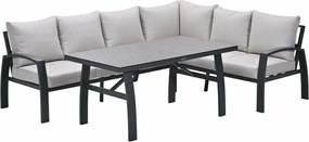 Garden Impressions Cameron lounge dining set 4-delig rechts incl stoel - desert sand