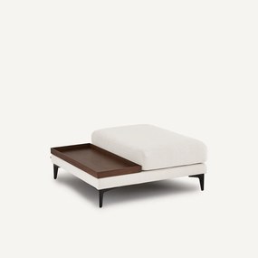 Voetensteun met dienblad, polyester canvas, MODERNISTE, ontwerp Emmanuel Gallina