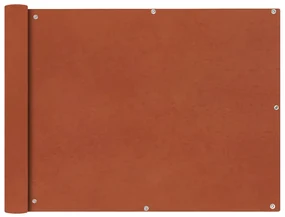 vidaXL Balkonscherm Oxford textiel 90x400 cm terracotta