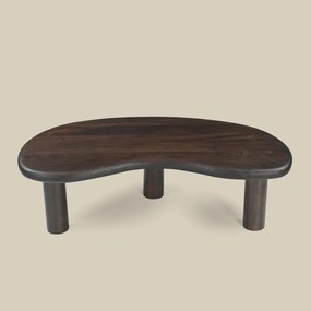 Salontafel Hout Organische Vorm - 120 X 60cm.