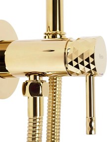 Inbouw Bidetmengkraan Rea Lungo Loop Diamond Gold