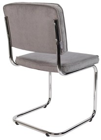 Zuiver Ridge Rib Eetkamerstoel Rib Retro Lichtgrijs
