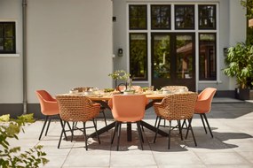 Hartman Delphine dining stoel black - coral