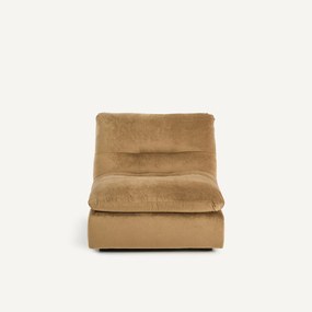 Modulaire fauteuil in linnen fluweel, GIULIANO