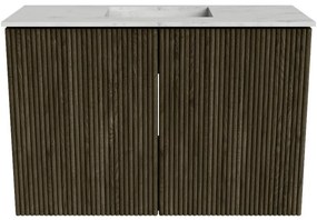 Mondiaz Joya DLux 60cm toiletmeubel shadow met wastafel faye midden zonder kraangat opalo