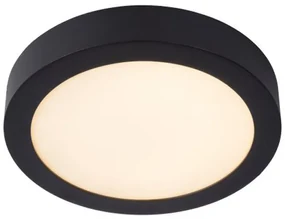Lucide Brice ronde plafondlamp 24cm 15W zwart