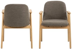 RODERIC Taupebruin (Monza 40)/gelakt - HOUTEN STOEL VOOR WOONKAMER, EETKAMER, KEUKEN RETRO
