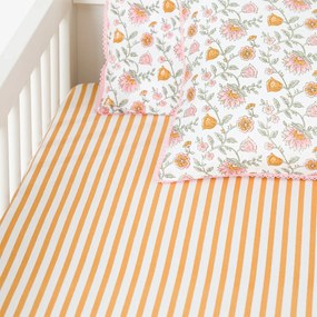 Hoeslaken baby gewassen katoen omslag 17 cm, Yassia