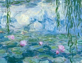 Monet, Claude - Kunstreproductie Waterlelies, (40 x 30 cm)