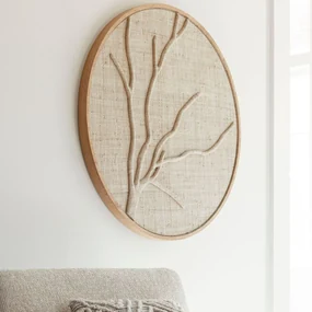 Must Living Jungle Rond Wandpaneel Jute Beige
