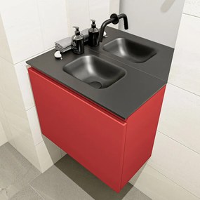 Mondiaz Olan 60cm toiletmeubel fire met wastafel urban midden geen kraangat