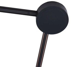 Railsysteem met 8 spots en 4 plafondlampen zwart 1-fase - Magnetic Gert Puntua