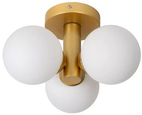 Lucide Trudy plafondlamp 3x40W goud mat