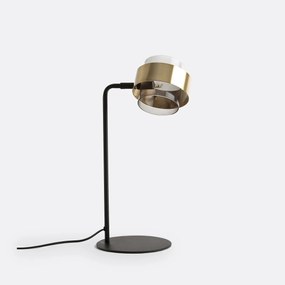 Tafellamp in glas en metaal, Botello