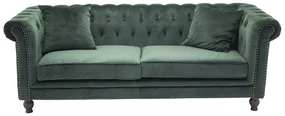 Jörn 3-Zitsbank - Greta - Groen - Fluweel - Jörn
