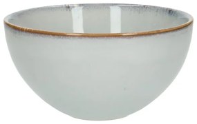 Schaal reactieve glazuur, steengoed, grijs,Ø 18 cm