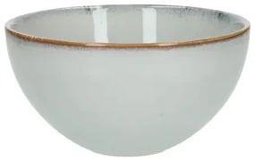 Schaal reactieve glazuur, steengoed, grijs,Ø 18 cm