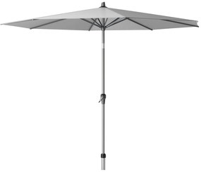 Platinum Riva stokparasol 3 m. rond - Light Grey met voet en hoes