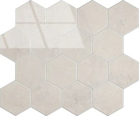 Zelfklevende Hexagon Crema Beige - 29.2 cm x 25.4 cm x 0.33 cm | 0.5 kg | Paneli zelfklevende steenstrips