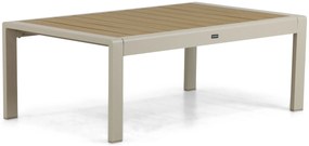Stoel en Bank Loungeset 5 personen Aluminium/Polywood (teakfinish) Taupe  Lifestyle Garden Furniture Lezo