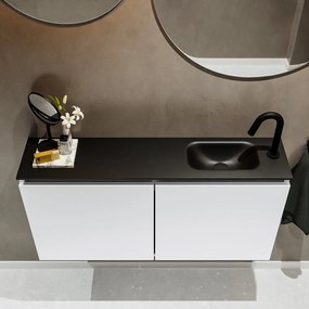 Mondiaz Ture 100cm toiletmeubel talc met wastafel urban rechts 1 kraangat