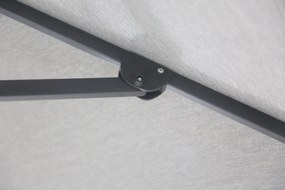 Zweefparasol  3x3m S2 Excellent (incl. voet + hoes) Grijs-antraciet Camello Luna