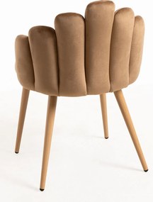 Set 4 Hand Fluwelen Stoelen