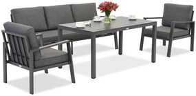 Zakintos Apetito 5 antraciet aluminium set Garden Point