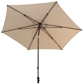 4 Seasons Azzurro stokparasol Ø300 cm beach solefin - Wenge frame