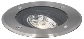 Set van 6 Moderne buiten grondspots staal AR70 verstelbaar IP65 - Delux Modern GU10 IP65 Buitenverlichting