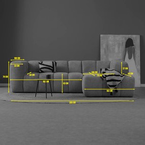 Design Bank Creme Hoek Rechts