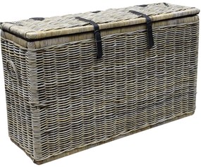 Kussenbox middel 151x51xH95 cm naturel rotan