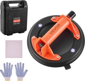 VEVOR vacuümzuignap, 203 mm glazen zuignap met ABS-handvat, tegelzuignap met een hefvermogen van 180 kg, tegelzuignapgereedschap met draagtas voor het tillen van tegels, graniet en gipsplaten, 1 stuk.