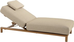 4 Seasons Outdoor Madeira Sunbed With Cushion And Head Support Amber Grijs