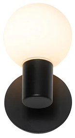 Moderne wandlamp zwart IP44 - Cederic Up
