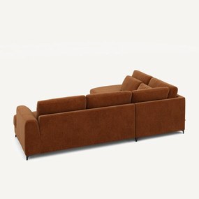 Hoekslaapbank links fluweel chenille, Marsile