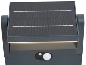 LED Buitenpaal antraciet met bewegingssensor 60cm IP54 solar - Judge Modern IP54 Buitenverlichting