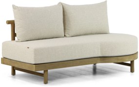 Hoek loungeset 5 personen Teak Old teak greywash  Santika Furniture Santika