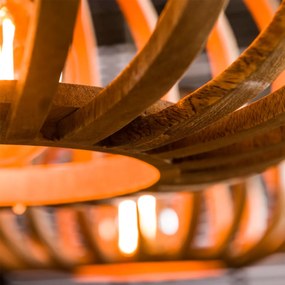 Mangohouten Hanglamp Spijlen